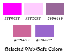 Web-Safe Violet Colors