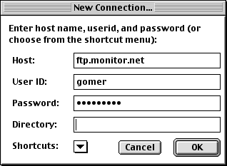 Example Login Screen